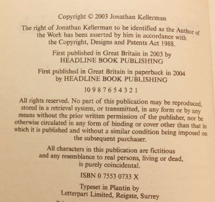 The Conspiracy Club by Jonathan Kellerman Softcover Book
