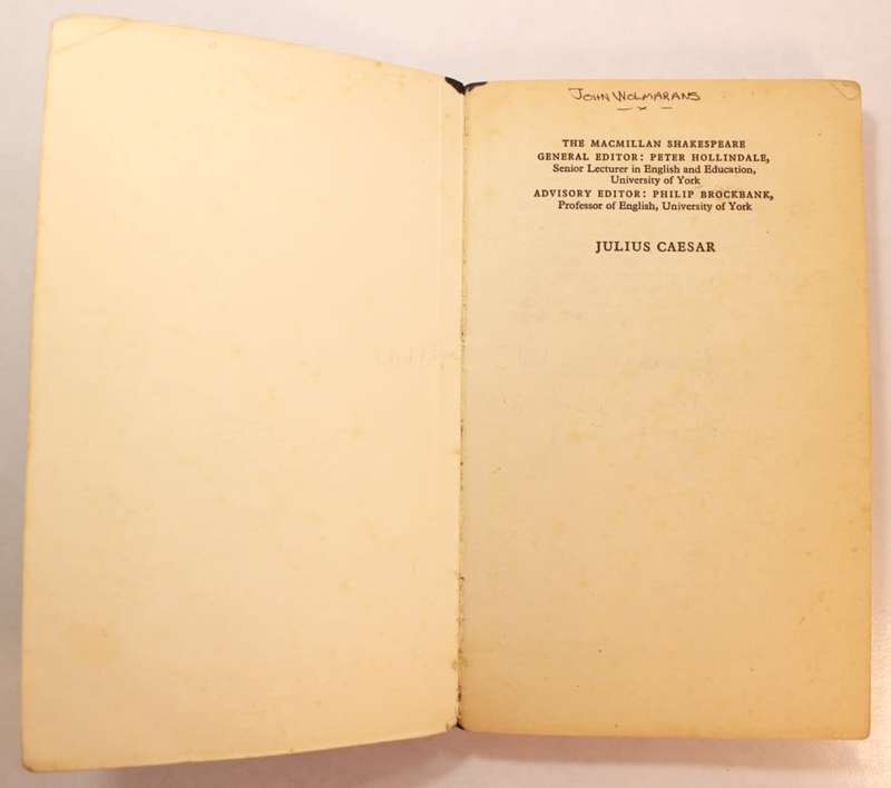 The Macmillan Education Edition Julius Caesar by Shakespeare, Edited by D.R. Elloway Softcover Book