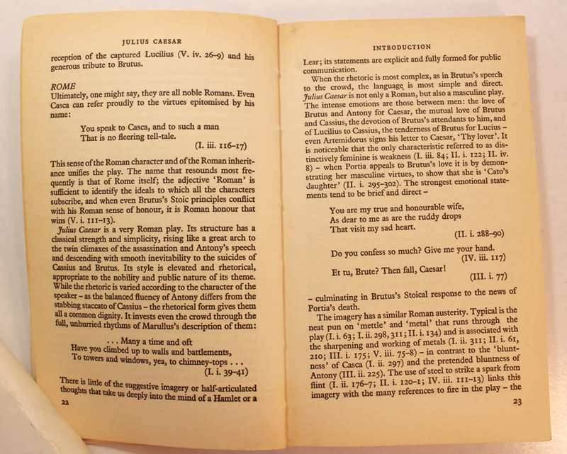 The Macmillan Education Edition Julius Caesar by Shakespeare, Edited by D.R. Elloway Softcover Book
