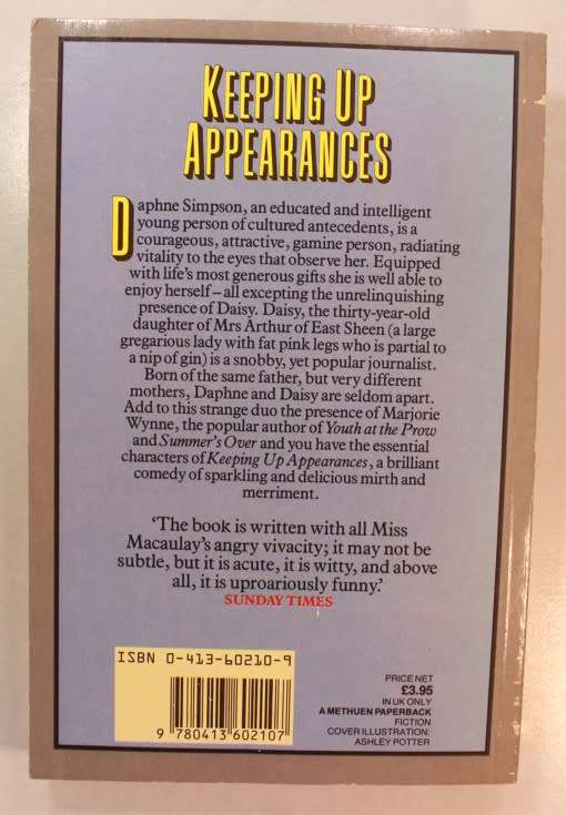 Keeping Up Appearances by Rose Macaulay Softcover Book