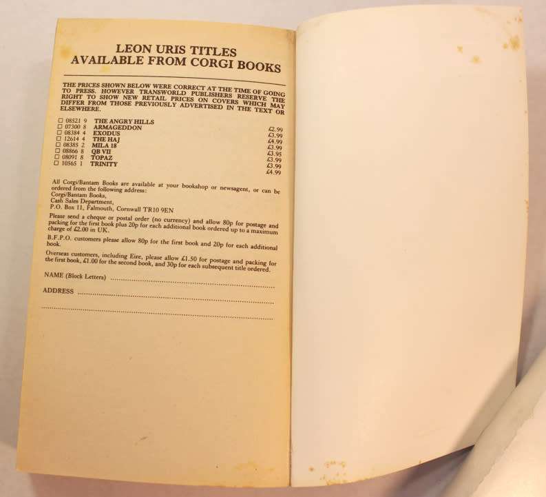 Mitla Pass by Leon Uris Softcover Book