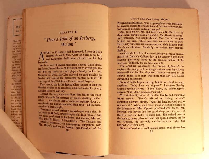 A Night To Remember by Walter Lord First Edition 1956 Hardcover Book