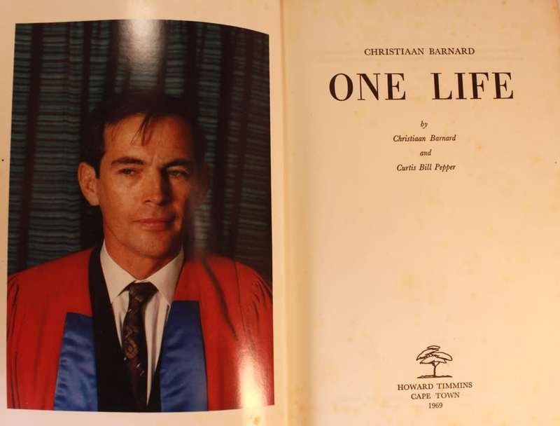 One Life by Christiaan Barnard Hardcover Book - Binding Error Copy