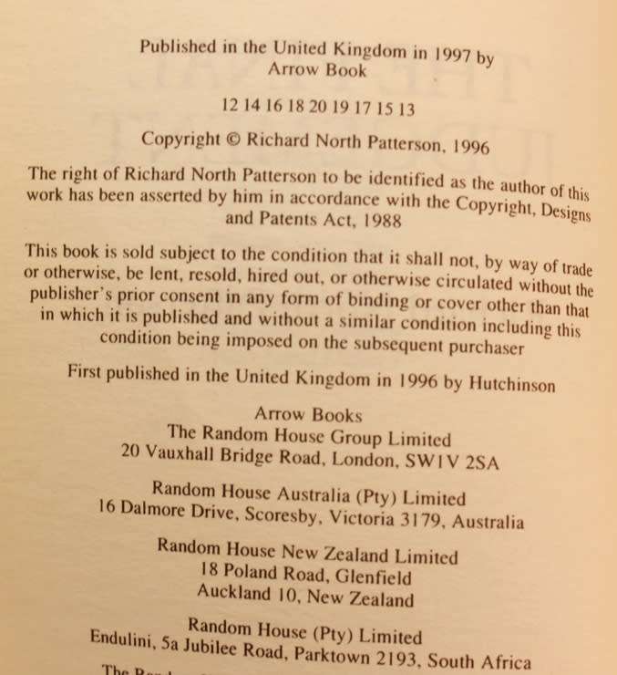 The Final Judgement by Richard North Patterson Softcover Book