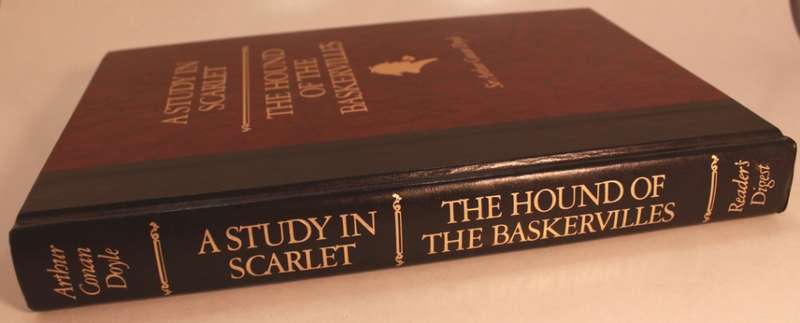 A Study In Scarlet & The Hound Of The Baskervilles by Sir Arthur Conan Doyle Hardcover Book