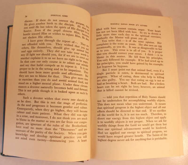 Spiritual Gems by Huzur Maharaj Sawan Singh Hardcover Book