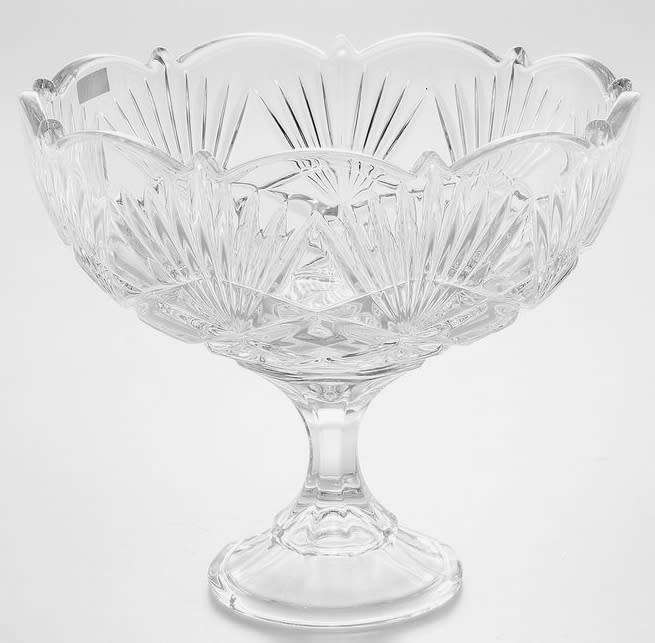 Bohemia Crystalite Lyra 22cm Footed Bowl