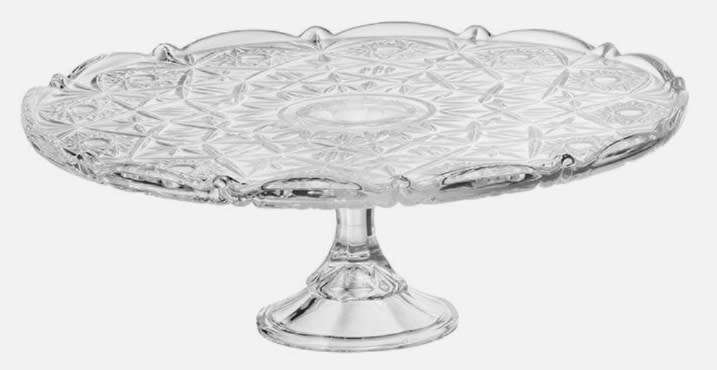 Bohemia Crystalite Nova Miranda 31cm Footed Plate Centrepiece