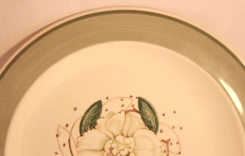 Pair Of Susie Cooper Gardenia E2405 Luncheon Plates 22.5cm