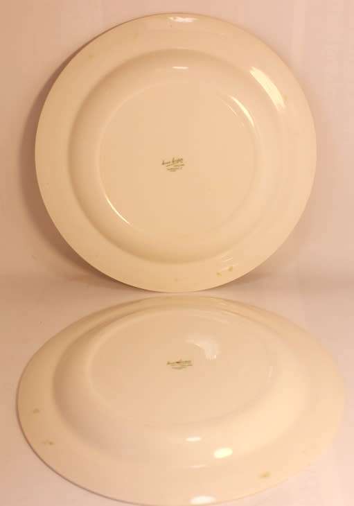 Pair Of Susie Cooper Gardenia E2405 Luncheon Plates 22.5cm