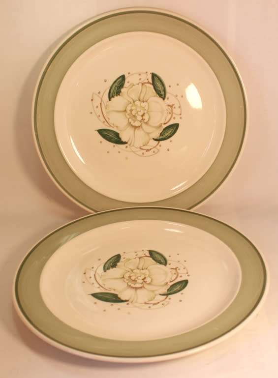 Pair Of Susie Cooper Gardenia E2405 Entree Plates 25.0cm