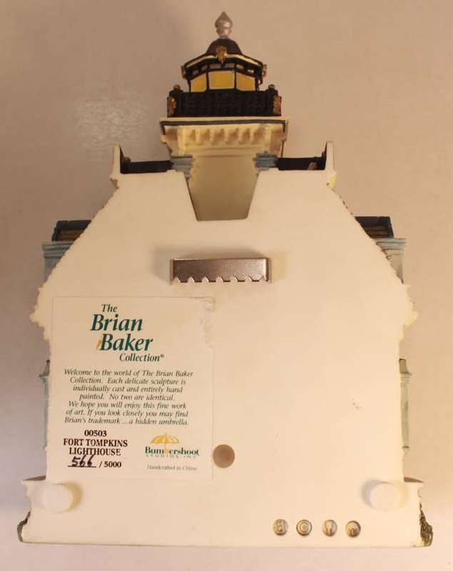 Brian Baker Collection "Fort Tomkins Lighthouse"(#0503) for Train Sets or Christmas Decoration Table