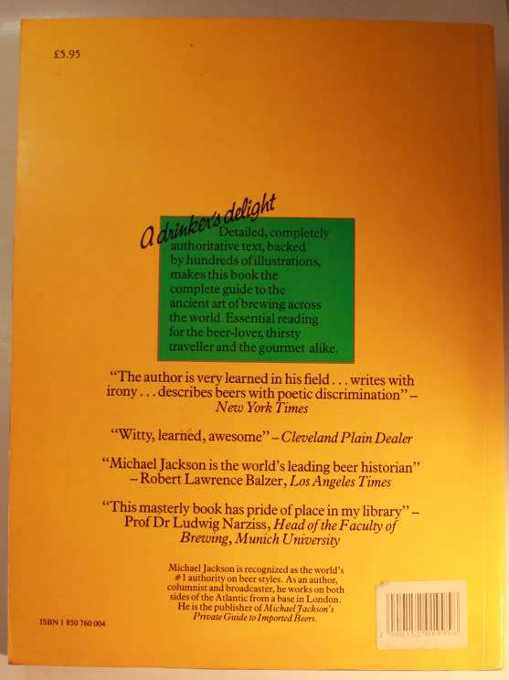 The World Guide To Beer by Michael Jackson Softcover Book