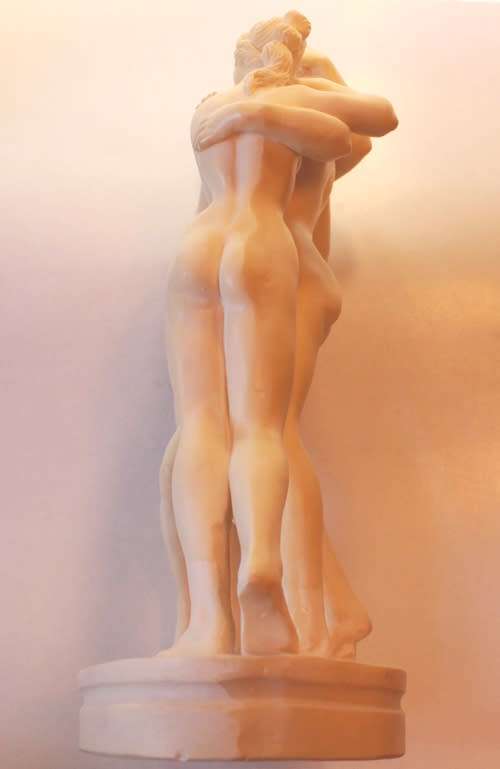 The Three Graces Sculpture (Antonia Canova) Alabaster Resin Statue by P.A.T.