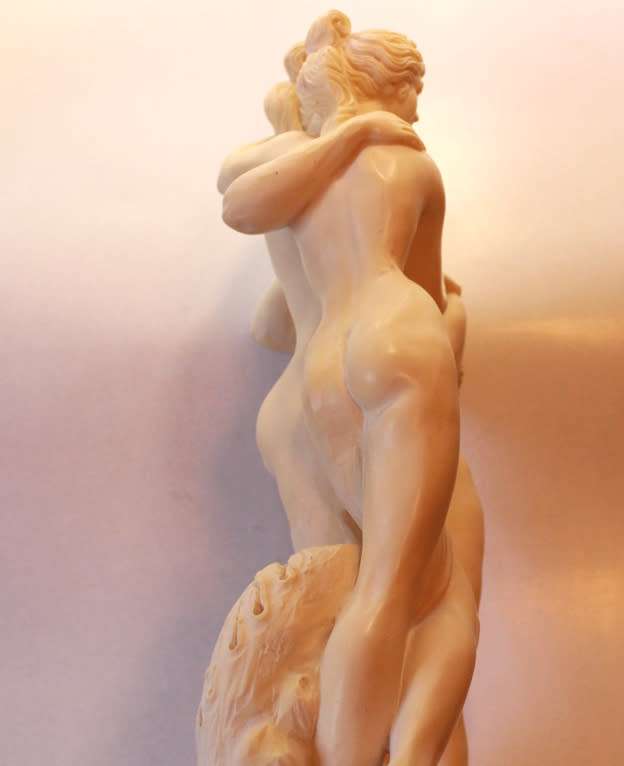 The Three Graces Sculpture (Antonia Canova) Alabaster Resin Statue by P.A.T.