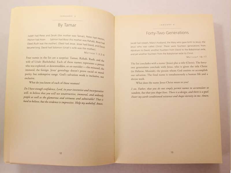 A Year With Jesus Daily Readings & Meditations by Eugene H. Peterson Softcover Book