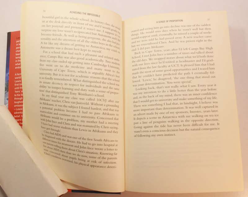 Achieving The Impossible by Lewis Gordon Pugh - Autographed - 1st Edition Hardcover Book