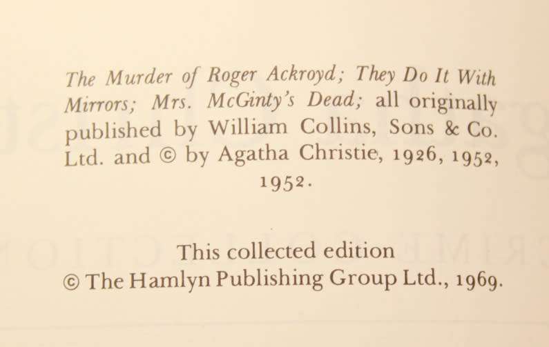 Agatha Christie Crime Collection Hardcover Book