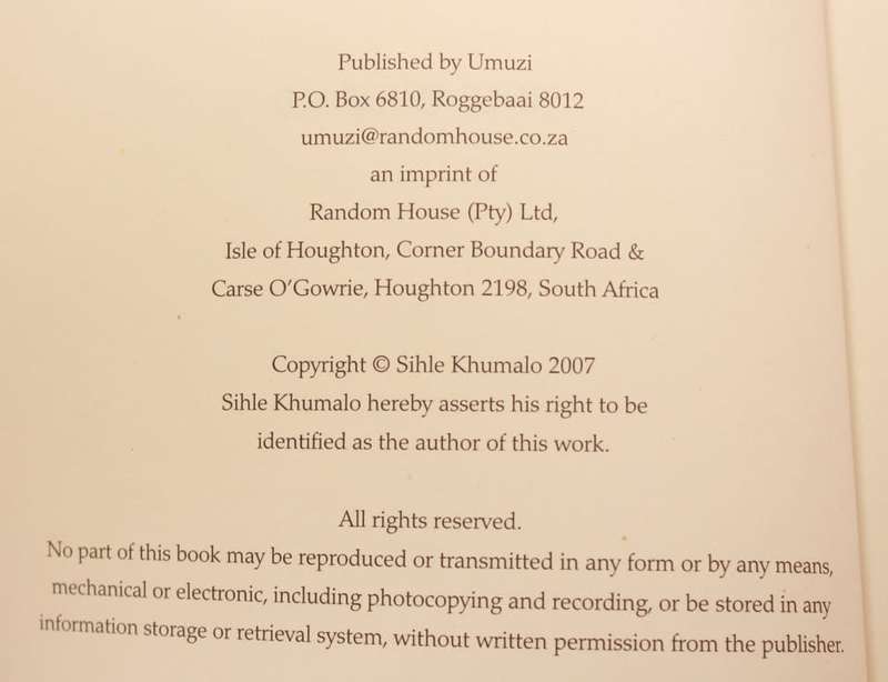 Dark Continent My Black Arse by Sihle Khumalo Softcover Book