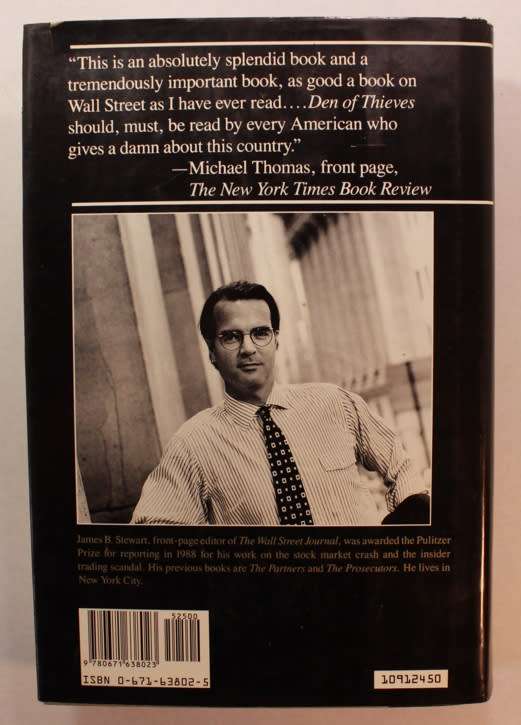 Den Of Thieves by James B Stewart Hardcover Book