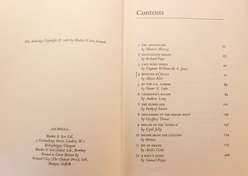 Escape! An Anthology Of Action Stories by Alan C. Jenkins Hardcover Book