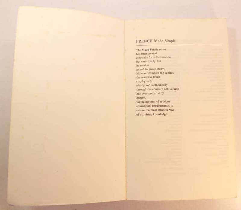 French Made Simple by Eugene Jackson & Antonio Rubio Softcover Book