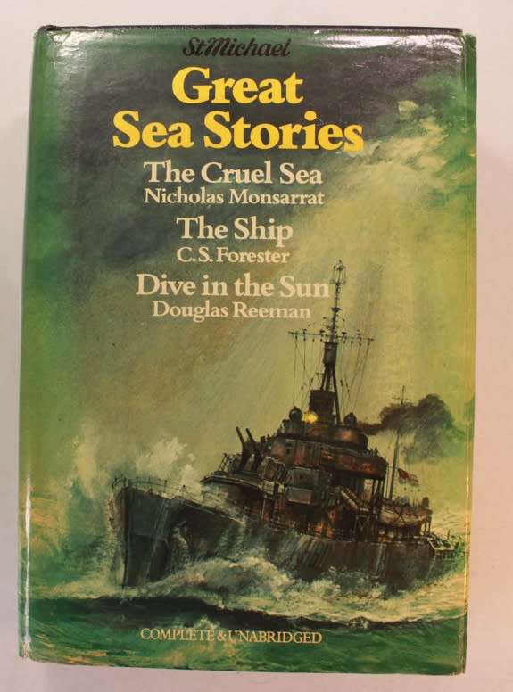 Three "Great Sea Stories" by Nicholas Monsarrat, C.S. Forester & Douglas Reeman Hardcover Book