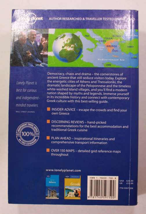 Greece by Lonely Planet Softcover Book