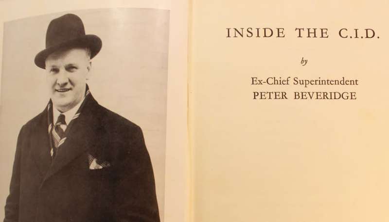 Inside The C.I.D. by Ex-Chief Superintendent Peter Beveridge Hardcover Book