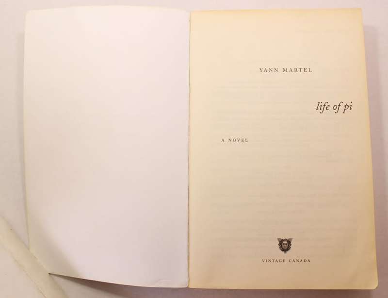 Life Of Pi by Yann Martel Softcover Book