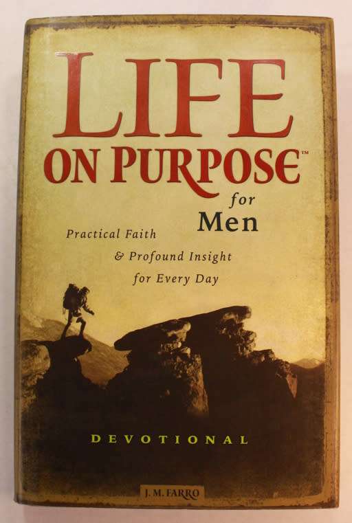 Life on Purpose For Men (Devotional) by J.M. Farro Hardcover Book