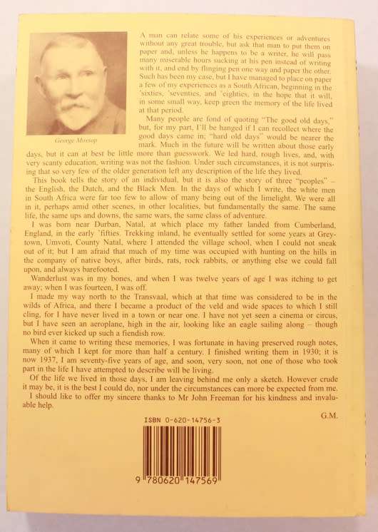 Running The Gauntlet Some Recollections of Adventures by George Mossop Softcover Book