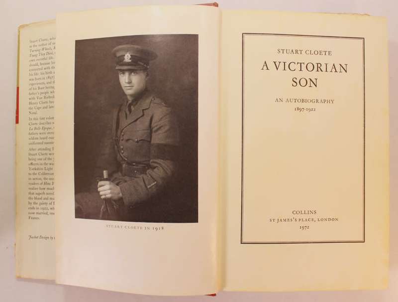 A Victorian Son An Autobiography by Stuart Cloete Hardcover Book