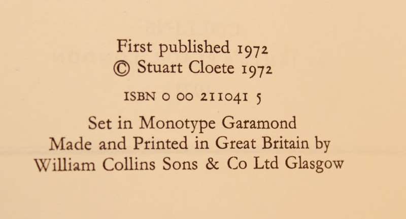 A Victorian Son An Autobiography by Stuart Cloete Hardcover Book