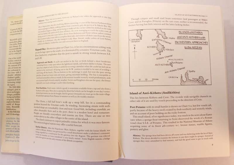 The Aegean A Sea Guide To Its Coasts and Islands by H.M. Denham Hardcover Book