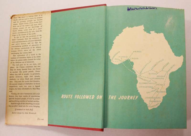 The African Giant The Story Of A Journey By Stuart Cloete Hardcover Book