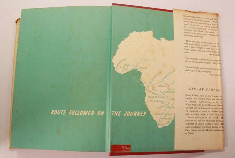 The African Giant The Story Of A Journey By Stuart Cloete Hardcover Book