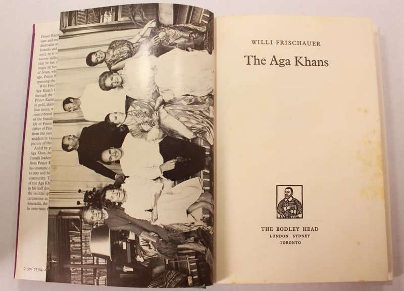 The Aga Khans by Willi Frischauer Hardcover Book