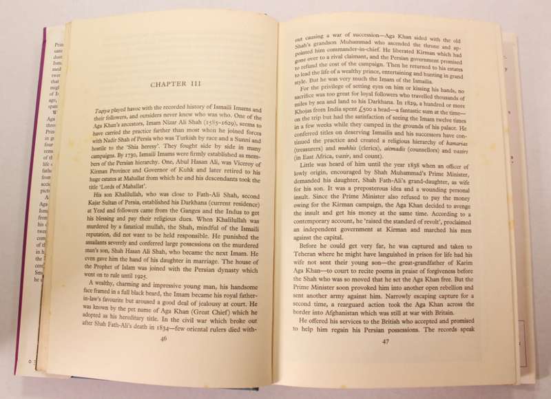 The Aga Khans by Willi Frischauer Hardcover Book