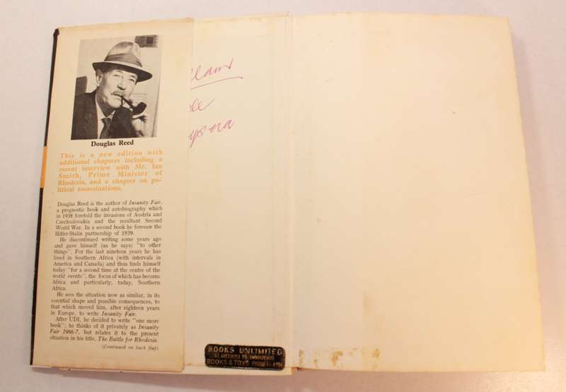 The Battle for Rhodesia by Douglas Reed Hardcover Book
