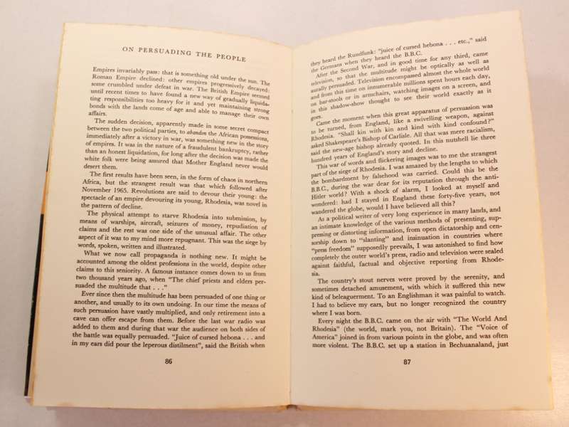 The Battle for Rhodesia by Douglas Reed Hardcover Book