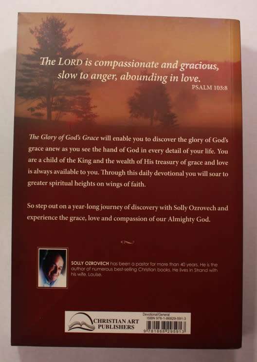 The Glory Of God's Grace 366 Devotions to Comfort & Encourage by Solly Ozrovech Softcover Book