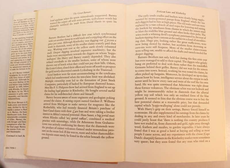 The Great Barnato by Stanley Jackson Hardcover Book