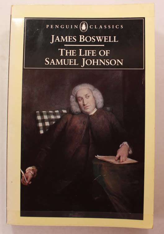 The Life Of Samuel Johnson by James Boswell Penguin Classics Abridged Softcover Book