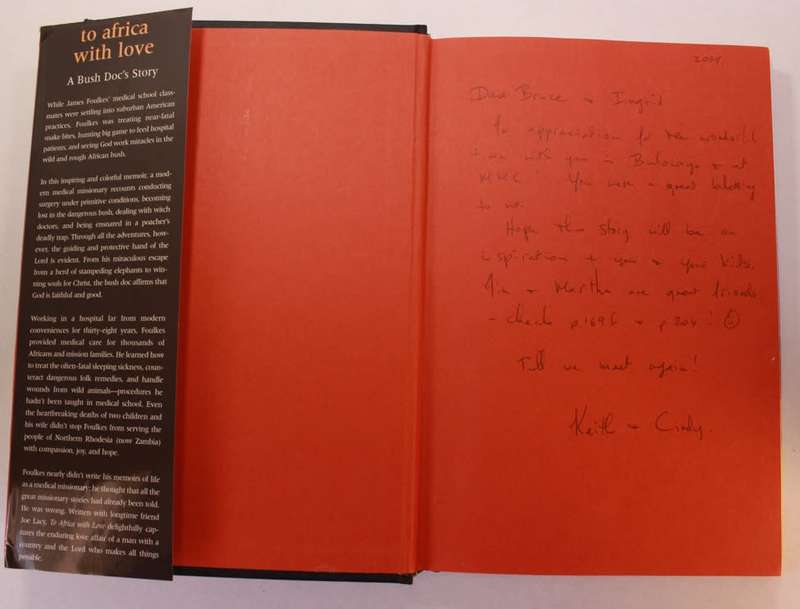 To Africa With Love A Bush Doc's Story by James Foulkes M.D Hardcover Book