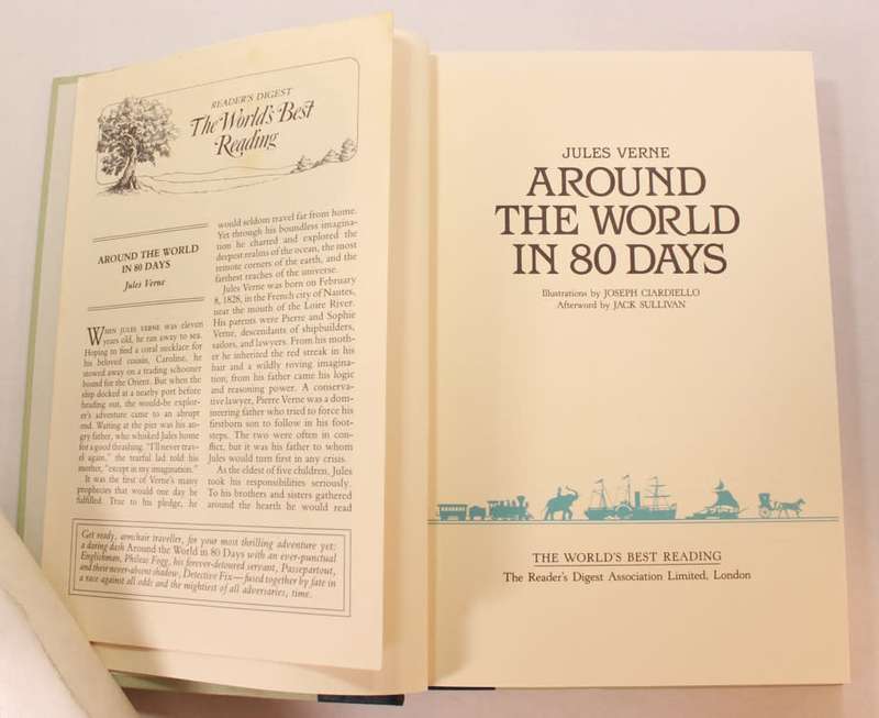 Around The World In 80 Days by Jules Verne Hardcover Book