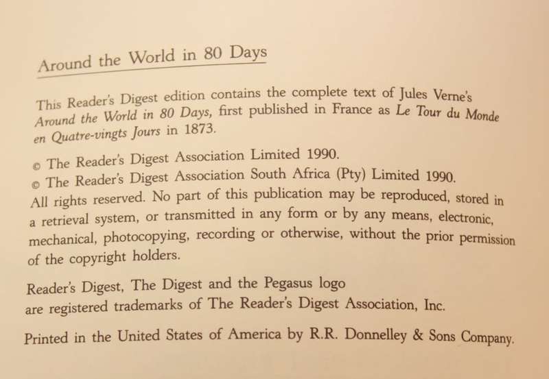 Around The World In 80 Days by Jules Verne Hardcover Book