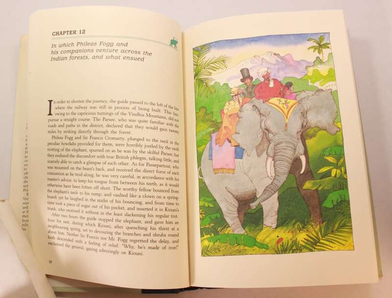 Around The World In 80 Days by Jules Verne Hardcover Book