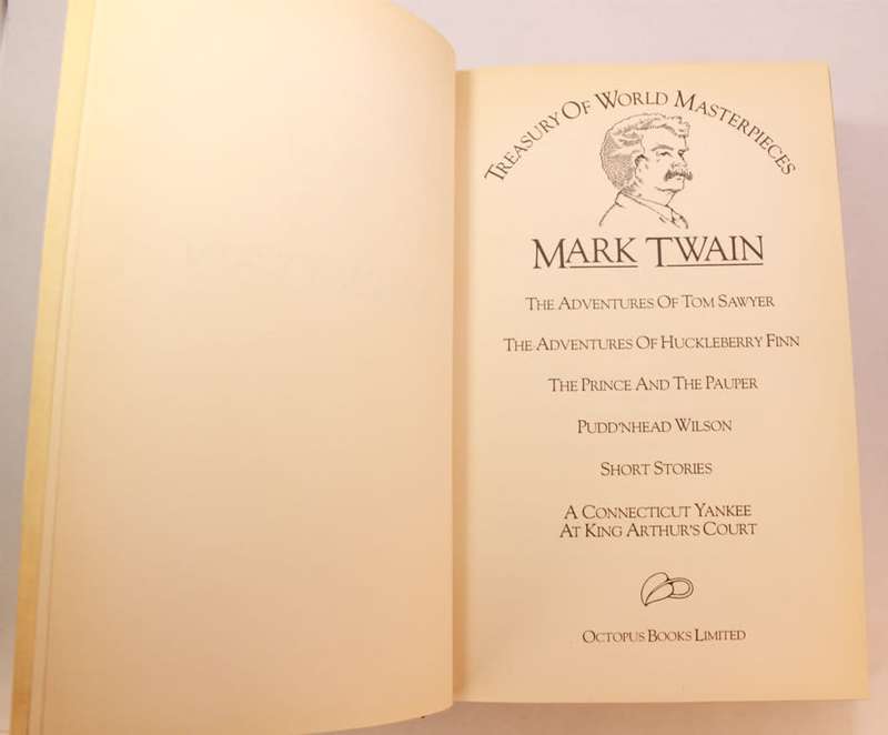 Mark Twain Anthology by Treasury of World Masterpieces Octopus Edition Hardcover Book