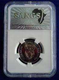 2008 R5 MANDELA 90TH BIRTHDAY SANGS GRADED MS66 COINS***